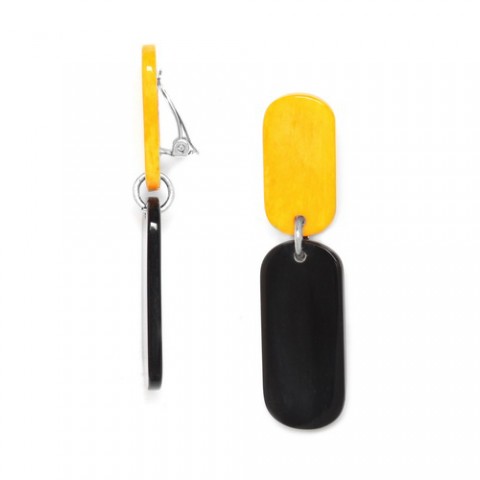 Клипсы из рога, пера и кости BLACK MANGO 11--74290