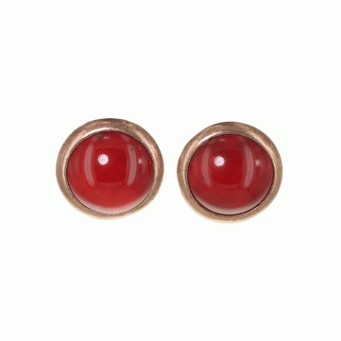 Клипсы из коралла, кружева и тигрового дерева GAYA 11--33710