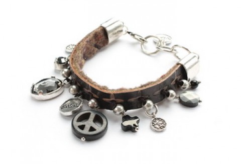 Браслет Exoal - Leather bracelet 1 row