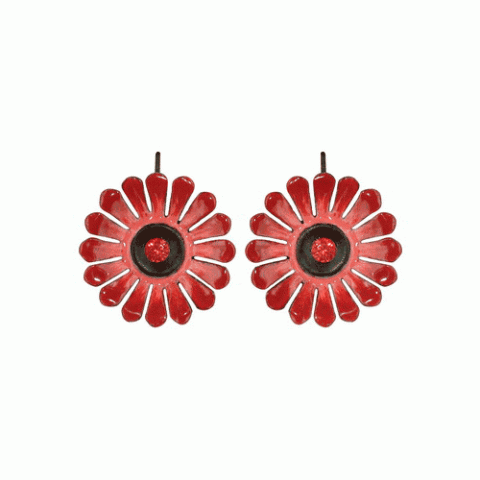 Серьги из кварца, нефрита, граната и родонита MON CHERRY 12--1282M