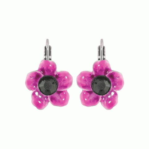 Серьги из нефрита и кристаллов Сваровски BOUQUET 12--1445M