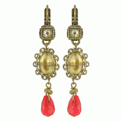 Серьги из пирита, цитрина и голубого агата MADAM'GLAM 12--1550M