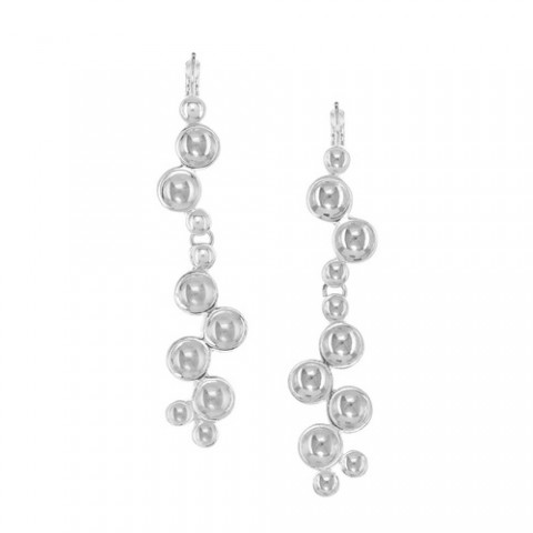 Серьги SILVER CAVIAR 2 element french hooks 12--26548