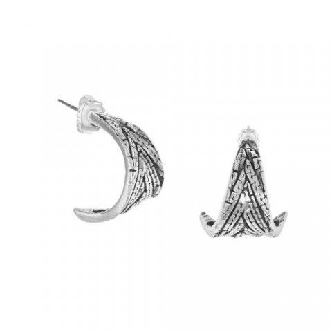 Серьги PHOENIX textured creoles S 12--26636