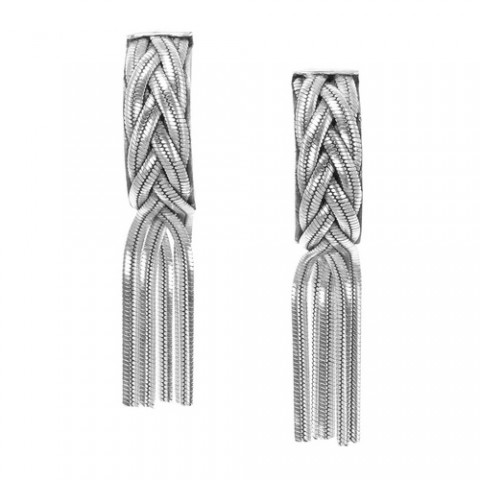Серьги PANAMA half creoles w/fringes 12--26684