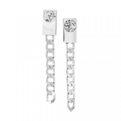 Серьги MS. & MR. T figaro ER w/rectangular top 12--26696