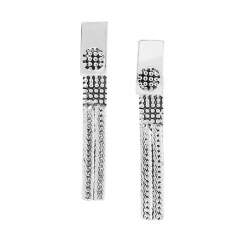Серьги MS. & MR. T ER w/long rectangular lock 12--26702