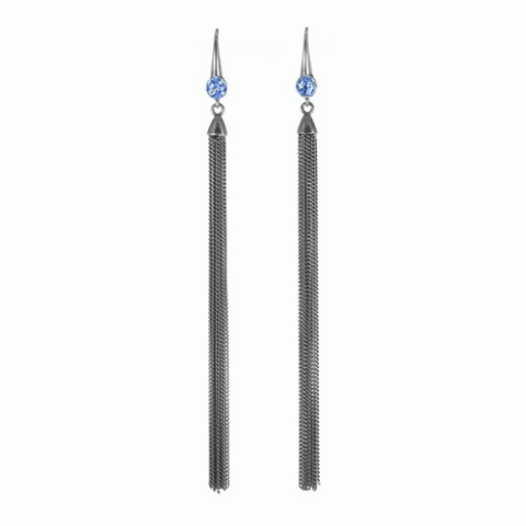Серьги из агата, жемчуга, нефрита и лунного камня PENNY LANE 12--62105