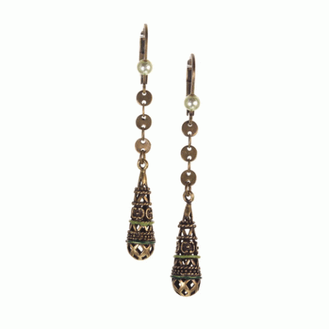 Серьги из агата, авантюрина, яшмы, малахита и унакита LEA 12--62443