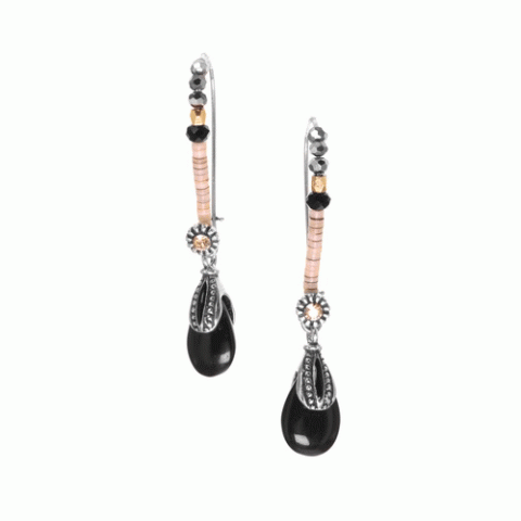 Серьги из агата, жемчуга, лабрадорита и вулканического камня NATASHA 12--62522