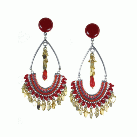 Серьги из трубчатого коралла AKRO BEO 12--62617