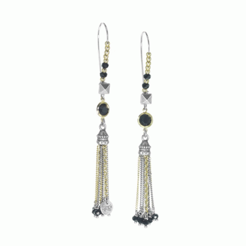 Серьги из рога, хрусталя и Swarovski EMILIE 12-62840
