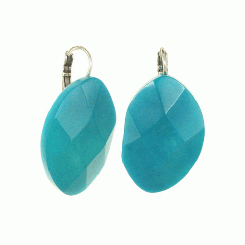 Серьги из черного перламутра, тигрового дерева и семян тагуа AQUA DI BLUE 12--33851