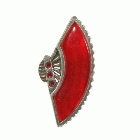 Серьги из коралла, перламутра и кварца SENORITA fan post ER