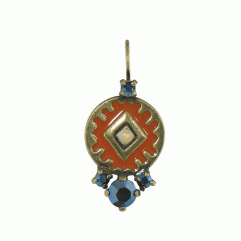 Серьги из содалита и красного авантюрина BELIZE small round FH