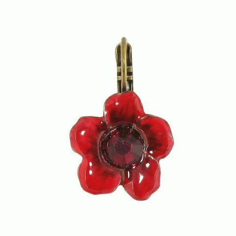 Серьги из авантюрина, яшмы и тигрового глаза  FLORENDA little red french hooks