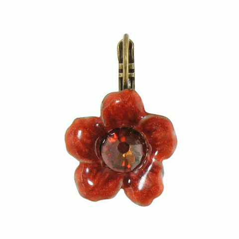 Серьги из авантюрина, яшмы и тигрового глаза  FLORENDA little "rust" french hooks