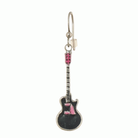 Серьги из оникса и астрофилита GLAM ROCK simple hooks w/ guitar