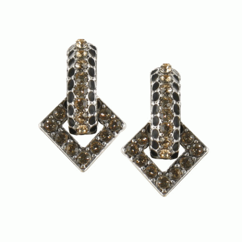 Серьги из агата и перламутра Charleston small multi