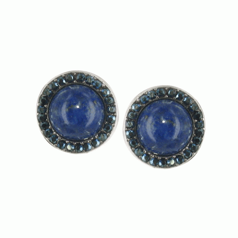 Серьги из жемчуга и ляписа лазури Firefly lapis