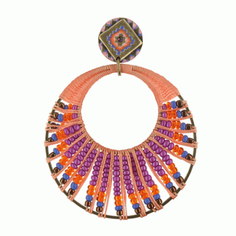 Серьги из агата и нефрита Exotic Tribe gipsy