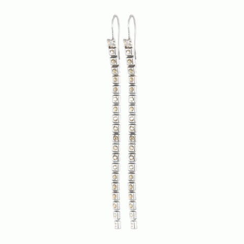 Серьги из агата и говлита Mademoiselle Nude long ER