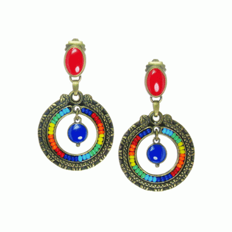 Серьги из рокалии ZIA 12--61349