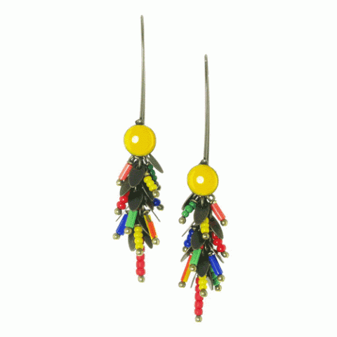 Серьги из рокалии ZIA 12--61354