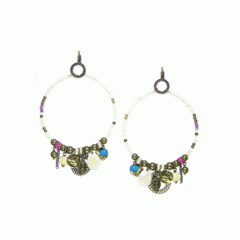 Серьги из кости JANIS 12--61489
