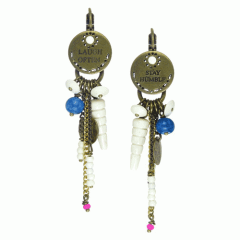 Серьги из кости JANIS 12--61492