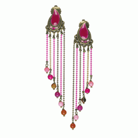 Серьги из тигрового глаза, авантюрина, коралла MELISSANDRE 12--61548