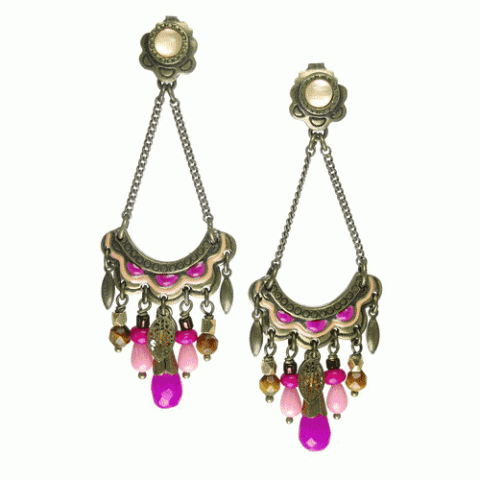 Серьги из тигрового глаза, авантюрина, коралла MELISSANDRE 12--61551