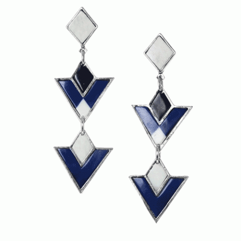 Серьги из рога буйвола, кости и кожи KILIM 12--61861
