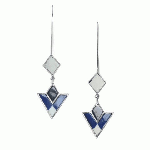 Серьги из рога буйвола, кости и кожи KILIM 12--61862