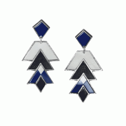 Серьги из рога буйвола, кости и кожи KILIM 12--61864