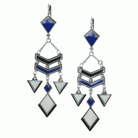Серьги из рога буйвола, кости и кожи KILIM 12--61866