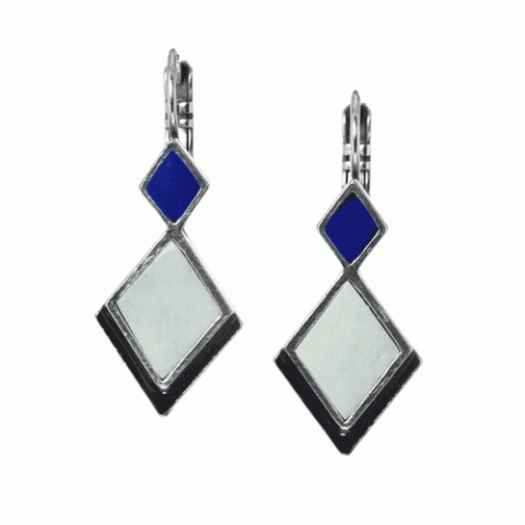 Серьги из рога буйвола, кости и кожи KILIM 12--61867