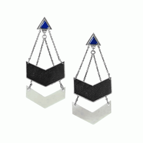 Серьги из рога буйвола, кости и кожи KILIM 12--61871