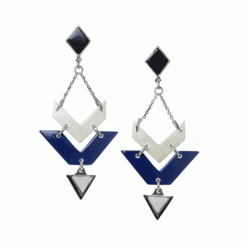 Серьги из рога буйвола, кости и кожи KILIM 12--61872