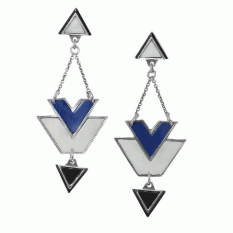 Серьги из рога буйвола, кости и кожи KILIM 12--61875