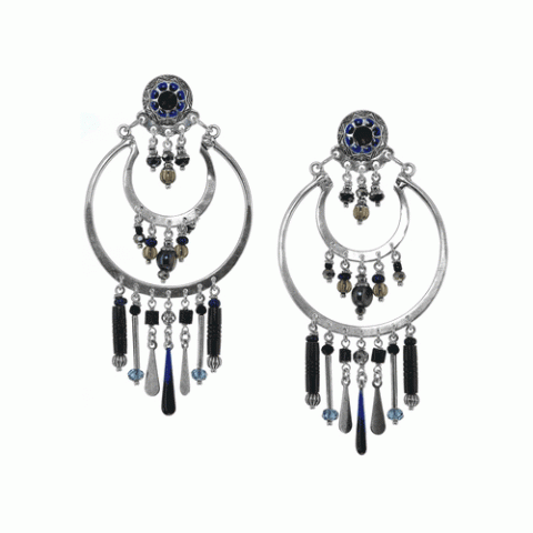 Серьги из жемчуга, кварца и кристаллов Сваровски DIVINE 12--61900