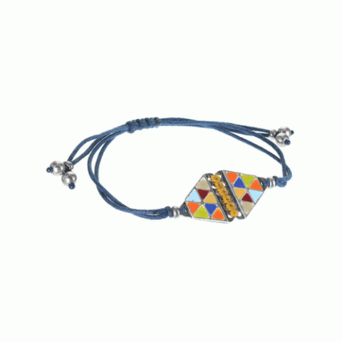 Браслет из аквамарина, коралла, нефрита и Сваровски SELENA 13--61055