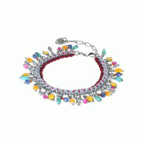 Браслет из говлита, содалита и ракушки TITA LOCA 13--61071
