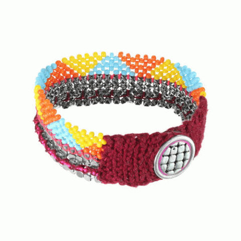 Браслет из говлита, содалита и ракушки TITA LOCA 13--61073