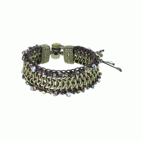 Браслет из гематита, рога, кварца и кристаллов Сваровски CYBELE 13--61183