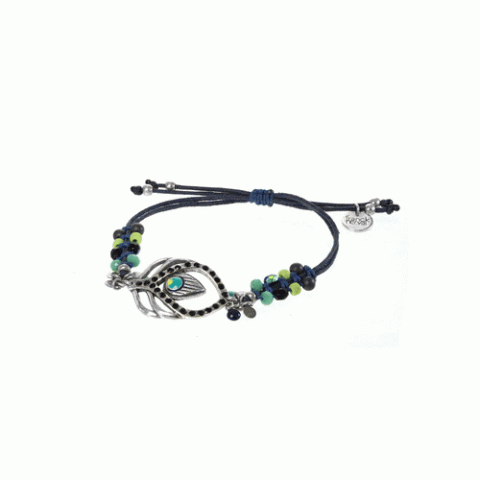 Браслет из амазонита, жемчуга, гематита и кристаллов Swarovski ISALINE 13--62242
