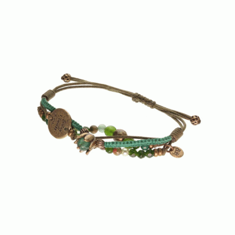 Браслет из агата, авантюрина, яшмы, малахита и унакита LEA 13--62305