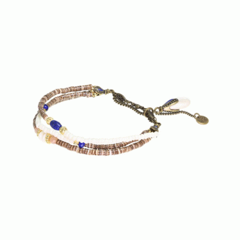 Браслет из жемчуга, лазурита, лунного камня и Swarovski JOANA 13--62312