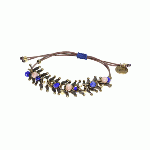 Браслет из жемчуга, лазурита, лунного камня и Swarovski JOANA 13--62314