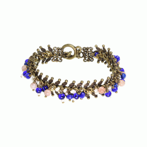 Браслет из жемчуга, лазурита, лунного камня и Swarovski JOANA 13--62316